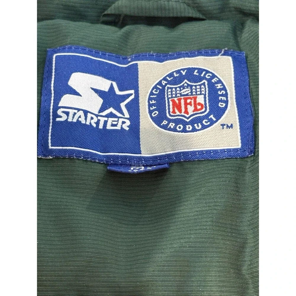 Vintage 90'S Game Day Green bay Packers NFL Puffer Jacket Size M